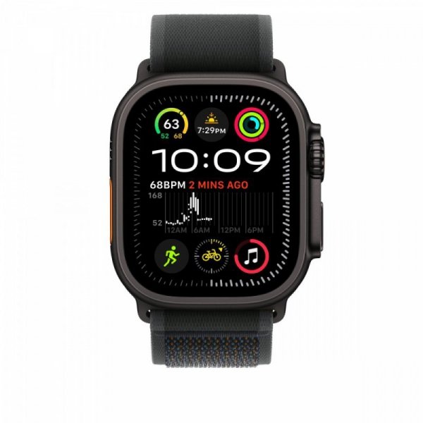 Apple Opaska Trail w kolorze czarnym do koperty 49 mm - rozmiar S/M - elementy z tytanu w kolorze czarnym