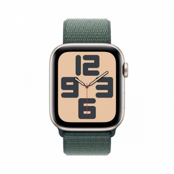 Apple Watch SE GPS + Cellular, koperta 40 mm z aluminium w kolorze księżycowej poświaty z opaską sportową w kolorze górskiego je