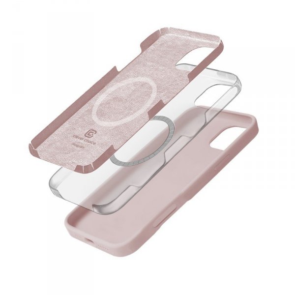 CRONG Etui  Color Cover Magnetic iPhone 16 Pro MagSafe (piaskowy róż)
