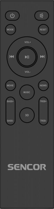 Sencor Soundbar z wbudowanymi subwooferami SSB 4450BS  2.1 200Watt