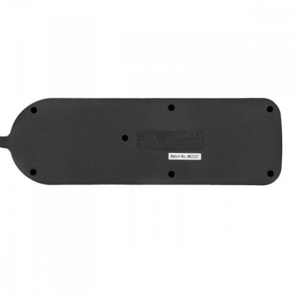 Maclean Przedłużacz 1,5m 250VAC 10A 4 gniazda MCE508 B Port USB-C Quick charge 2.0 IP20