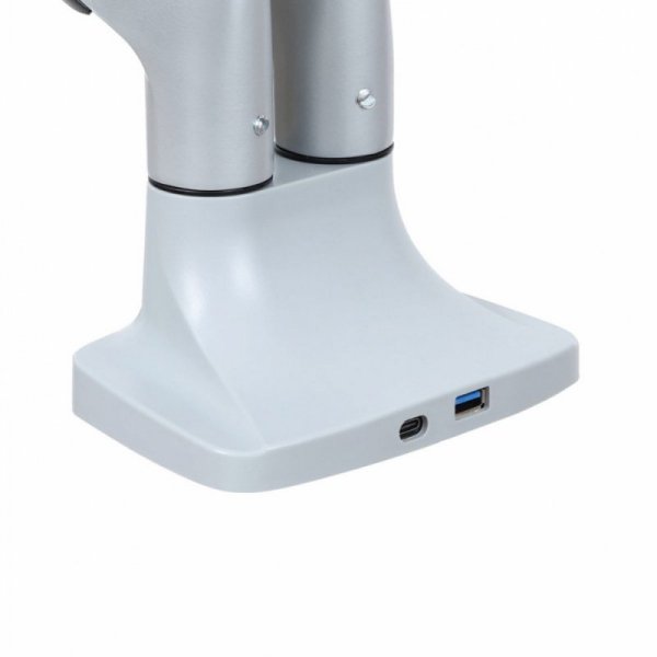ART Uchwyt biurkowy gazowy do 2 monitorów LED/LCD 17-35&quot; L-36HD 1-15KG 1xUSB-A 1xUSB-C 3.0 Heavy Duty