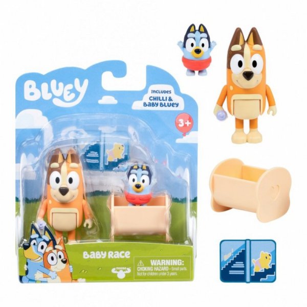 Tm Toys Zestaw figurek Bluey 2-pak Baby Bluey i Chilli