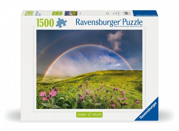 Ravensburger Polska Puzzle 1500 elementów Tęcza nad łąka