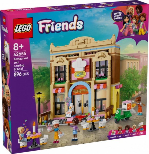 LEGO Klocki Friends 42655 Restauracja i szkoła gotowania