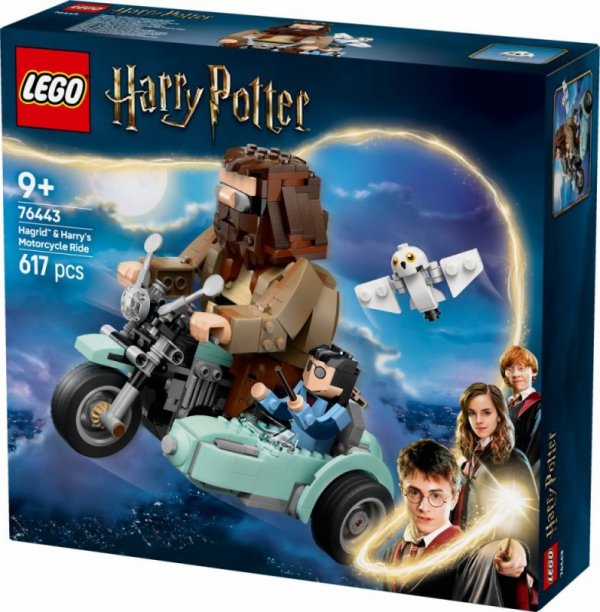 LEGO Klocki Harry Potter 76443 Przejażdżka motocyklowa Hagrida i Harry&#039;ego