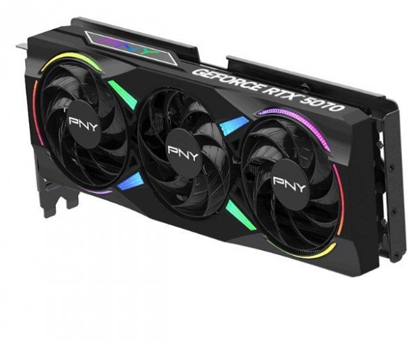 PNY Karta graficzna GeForce RTX5070 OC ARGB 3F 12GB 192-bit 672GB/s