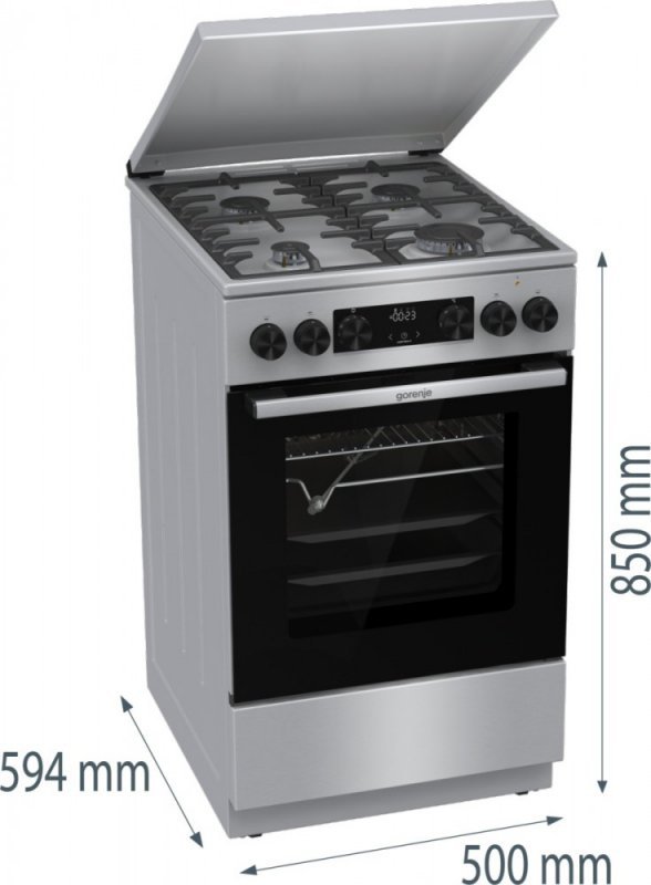 Gorenje Kuchnia gazowo-elektryczna GKS5C71XF
