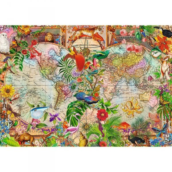 Trefl Puzzle 1000 elementów Antyczna mapa świata