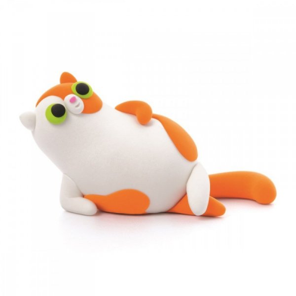 Tm Toys Masa plastyczna Hey Clay Figurka Puchate zwierzaki, Kot Perski