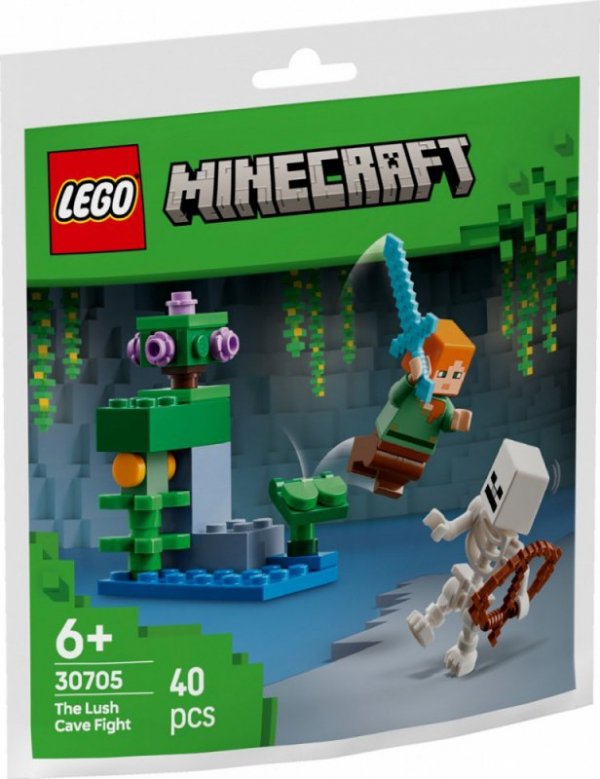 LEGO Klocki Minecraft 30705 Walka w bujnej jaskini