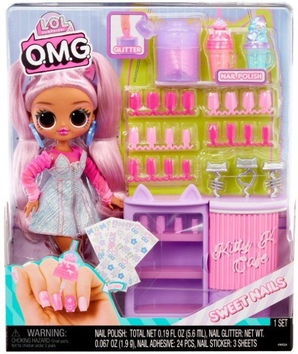 MGA Lalka L.O.L. Surprise OMG Sweet Nails Kitty K Cafe