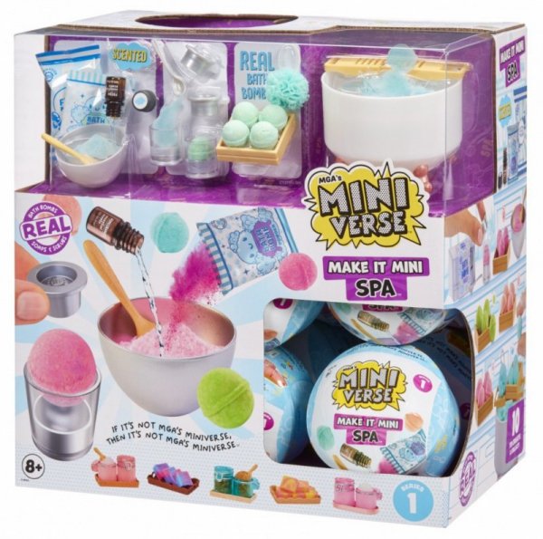 MGA Figurki Miniverse Make It Mini Spa Display 15 sztuk