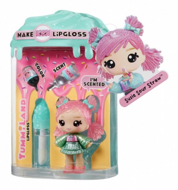 MGA Lalka Yummiland Lip Gloss S2, Susie Sour Straw