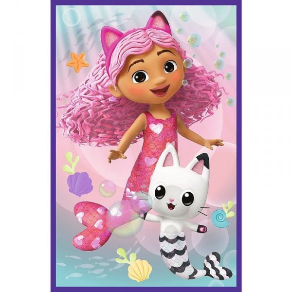 Trefl Puzzle 3x80 elementów Kolorowe dni Gabi Gabby Dollhouse