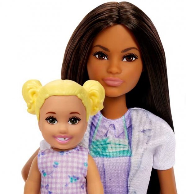 Mattel Lalka Barbie Lekarz Dentystka z pacjentem ciemne włosy