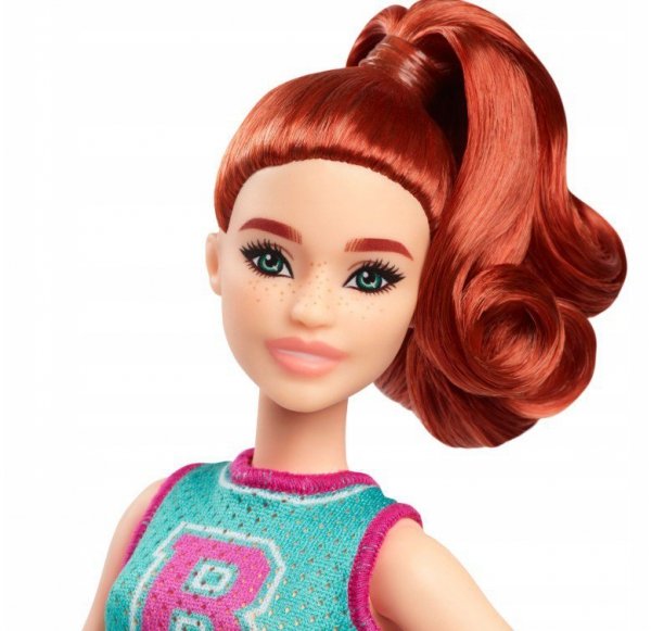 Mattel Lalka Barbie Fashionistas w stroju cheerleaderki