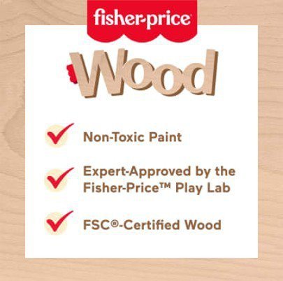 Fisher Price Wood Drewniane cymbałki