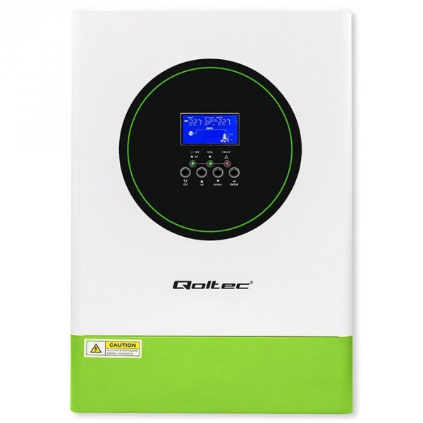 Qoltec Modularny Hybrydowy Inwerter solarny Off-Grid 6.2kVA | 6.2kW |   120A | MPPT | 12 jednostek | BMS | Sinus | opcja Wi-Fi |