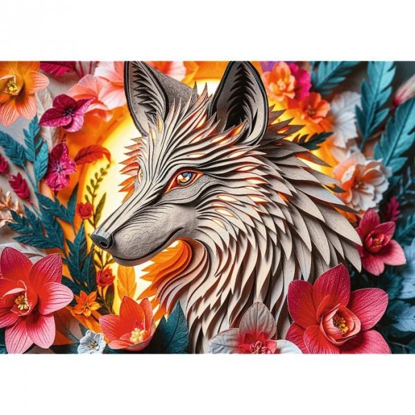 Trefl Puzzle 1000 elementów 40-lecie Paper Art Wilk