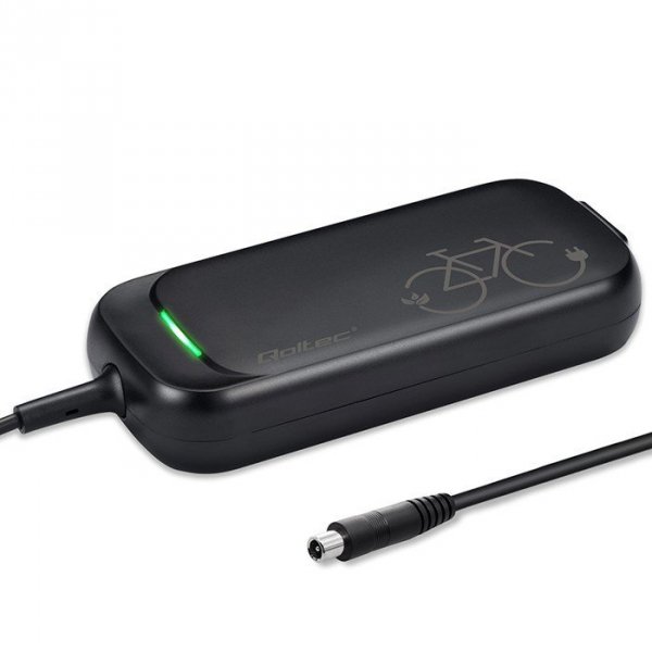 Qoltec Ładowarka do roweru skutera elektrycznego XIAOMI 36V | 42V | 2A |8.0*.8.0mm+pin | wodoodporna + kabel zasilający