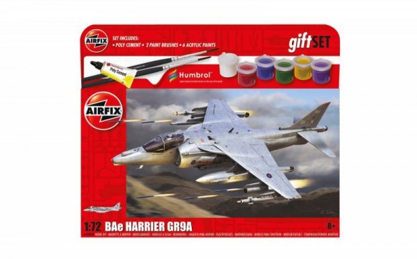 Airfix Model plastikowy zestaw prezentowy BAE Harrier GR.9A 1/72