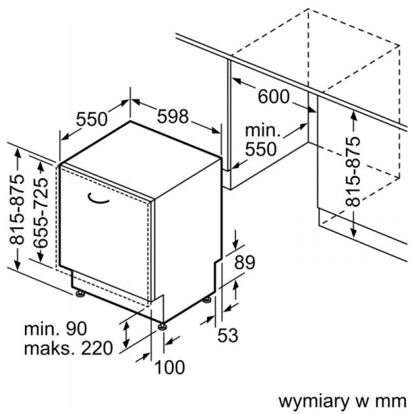 Bosch Zmywarka SMV4HVX07E 3 kosz