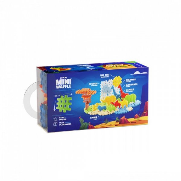 Marioinex Klocki Mini Waffle - Zwierzęta Safari 50 elementów