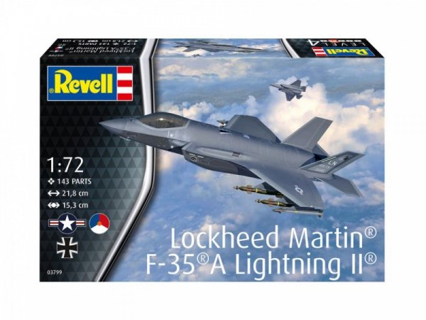 Revell Model plastikowy Lockheed Martin F-35A Lightning II 1/72