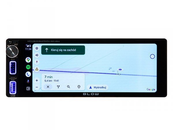 BLOW Radio samochodowe AVH-686A 1DIN 7 cali RDS MP3/USB/micro SD/BLUETOOTH