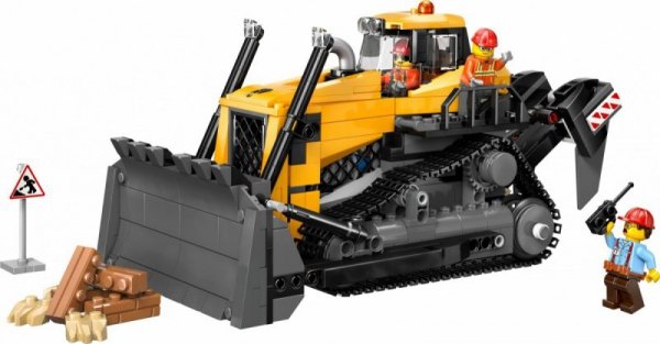 LEGO Klocki City 60466 Żółty buldożer z ładowarką