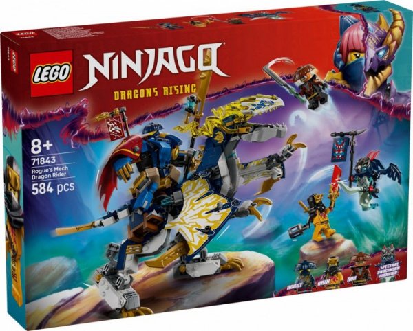 LEGO Klocki 71843 Mech smoczego jeźdźca Rogue&#039;a