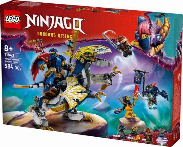 LEGO Klocki 71843 Mech smoczego jeźdźca Rogue&#039;a