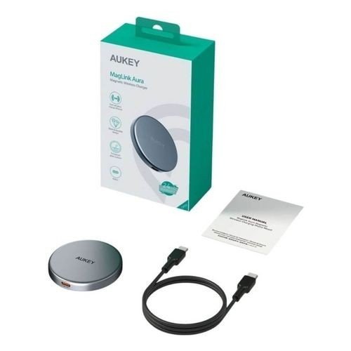 AUKEY LC-MC10 Qi2 MagSafe 15W 3A USB-C ładowarka bezprzewodowa