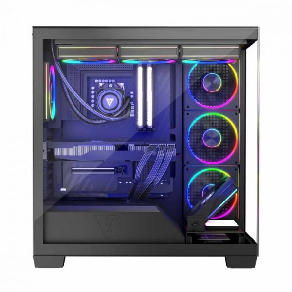 MODECOM Obudowa PC STELLAR 8F ARGB 10 Czarna
