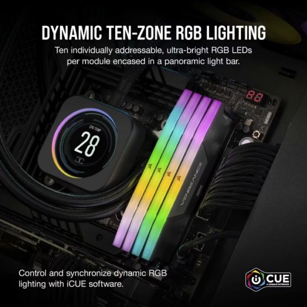 Corsair Pamięć DDR5 Vengeance RGB 48GB/6400 (2x48GB) CL36