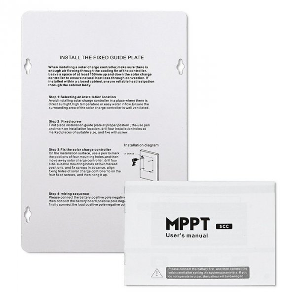 Qoltec Solarny regulator ładowania MPPT z czujnikiem temperatury 30A |  12V/24V | LCD | 2xUSB | Bluetooth | APP | GEL | LiFePO4