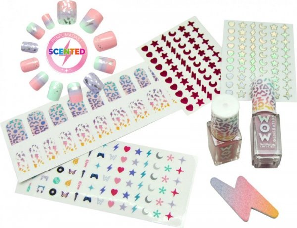 Kids Euroswan Zestaw do manicure z pachnącymi tipsami