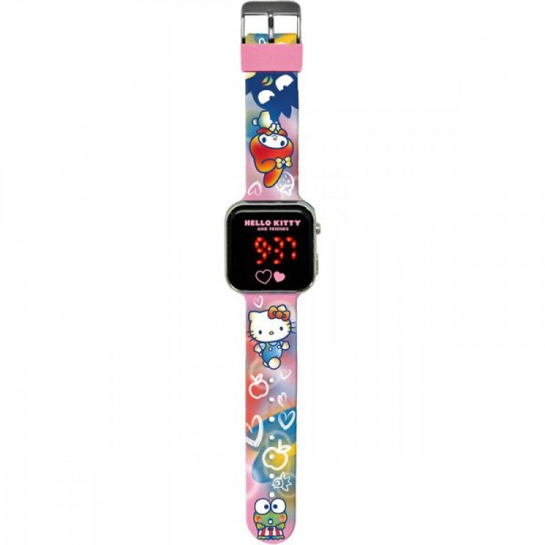 Kids Euroswan Zegarek LED z kalendarzem Hello Kitty