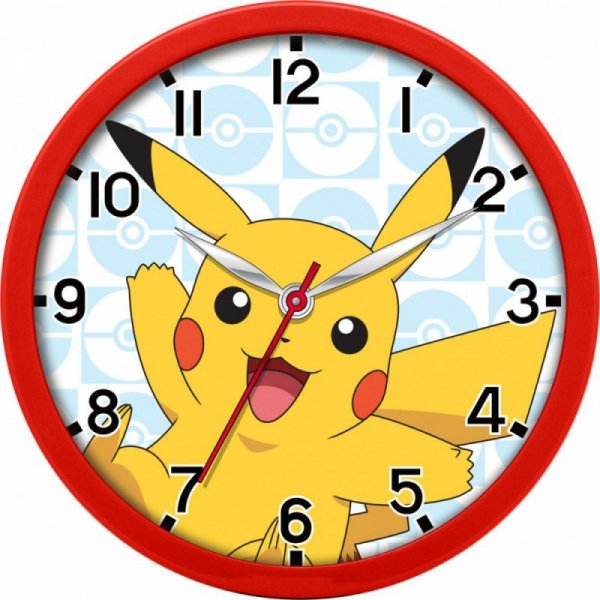 Kids Euroswan Zegar ścienny Pokemon Pikachu 25cm