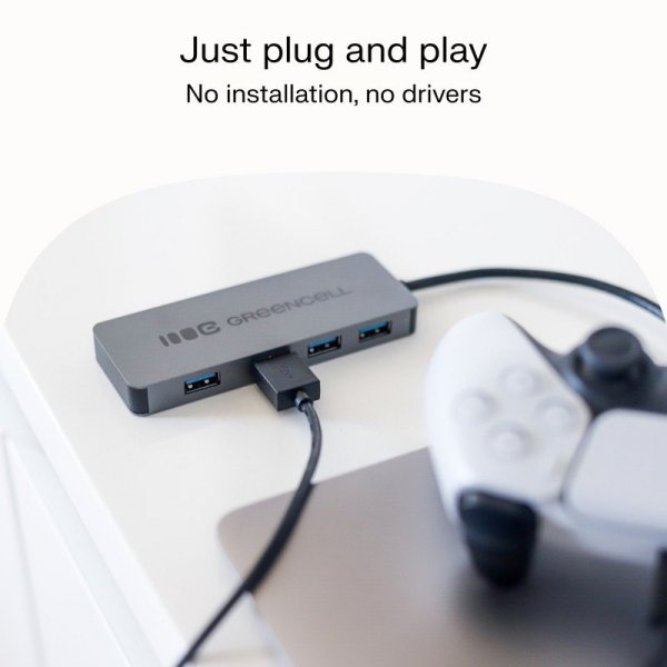 Green Cell HUB USB-C Basic USB-A do 4x USB-A 3.0