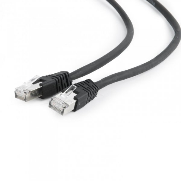 Kabel sieciowy SFTP LSZH kat.6A Gembird Patch cord RJ-45 czarny 10m