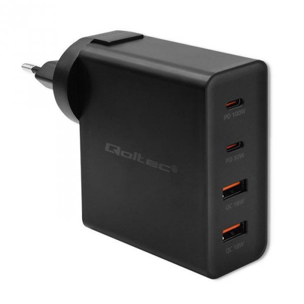 Ładowarka GaN 130W Power Pro QOLTEC