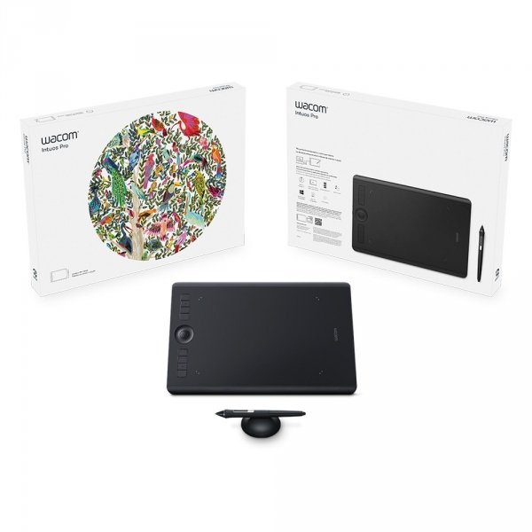[EOL] Wacom Intuos Pro M - tablet graficzny do profesjonalnych zastosowań, piórko ProPen 2 z 8192 poziomami nacisku i 60 pozioma