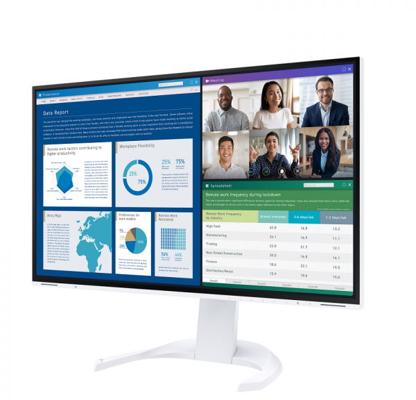 EIZO FlexScan EV2740X-WT - monitor LCD IPS 27&quot;, 4K UHD 3840 x 2160 (16:9), złącza USB-C (bialy)