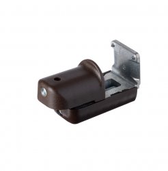 Uchwyt bezinwazyjny do żyłki lub linki żaluzji brąz