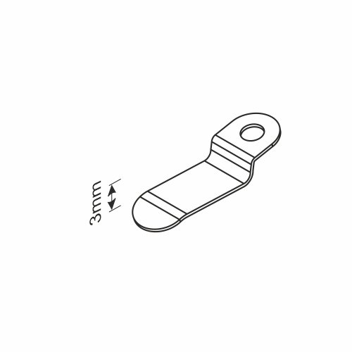 Mocowanie zaczep do moskitiery 3mm