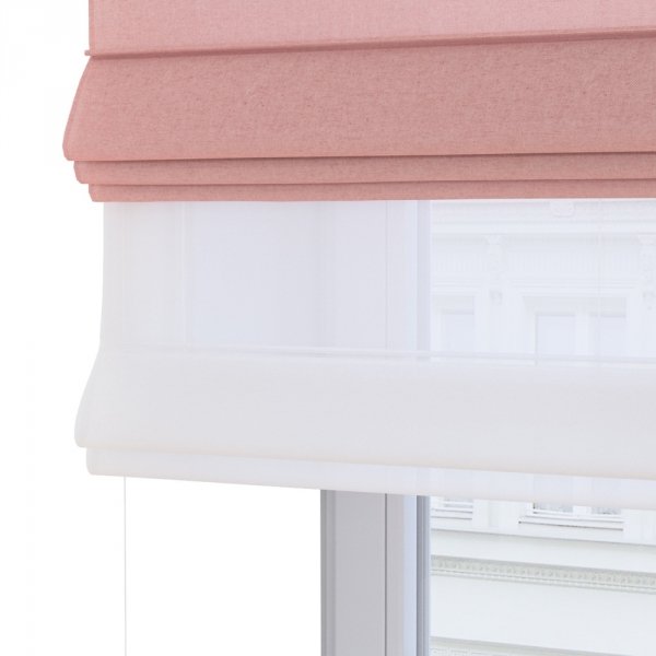 Zasadniczo kanaliki rolety DUO znajdują się z przodu rolety