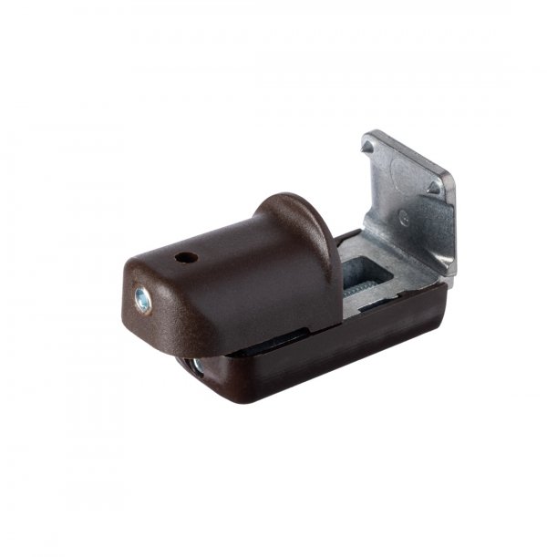 Uchwyt bezinwazyjny do żyłki lub linki żaluzji brązowy