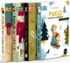 Pucio mówi pierwsze słowa Pucio i ćwiczenia z mówienia Pucio w mieście Pucio uczy się mówić.